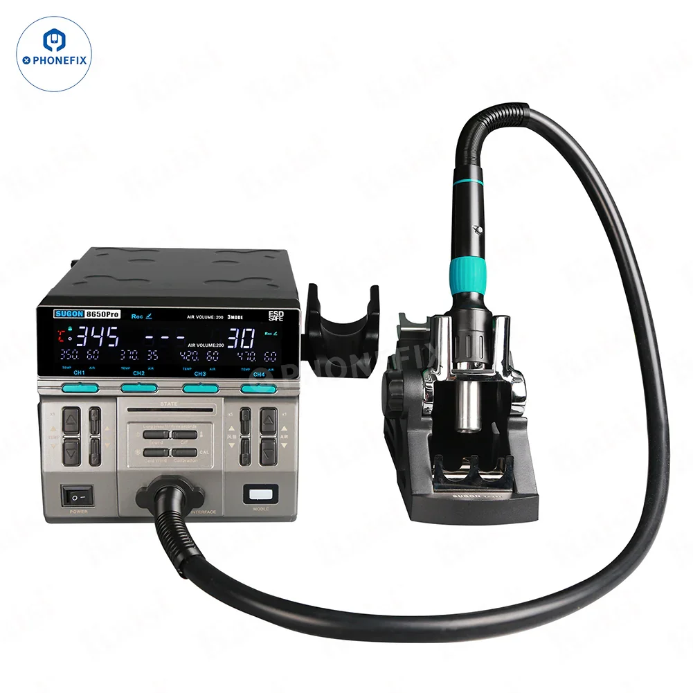 SUGON 8650Pro Curve Hot Air Gun 1300W BGA Rework Station - Image 3