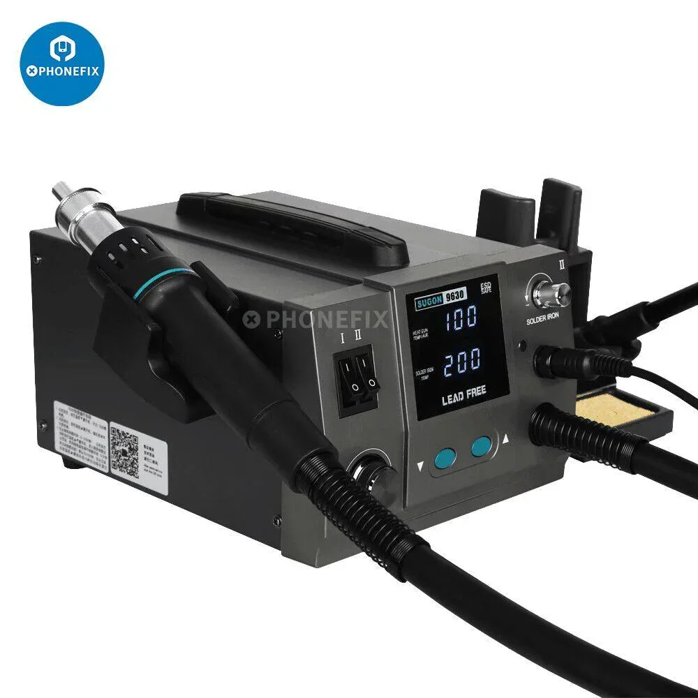SUGON 9630 Led-Free Hot Air Gun Soldering Rework Station - Image 2