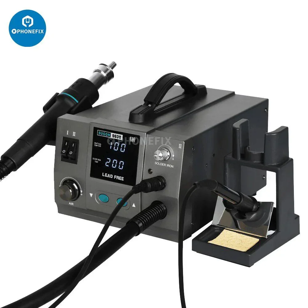 SUGON 9630 Led-Free Hot Air Gun Soldering Rework Station - Image 3