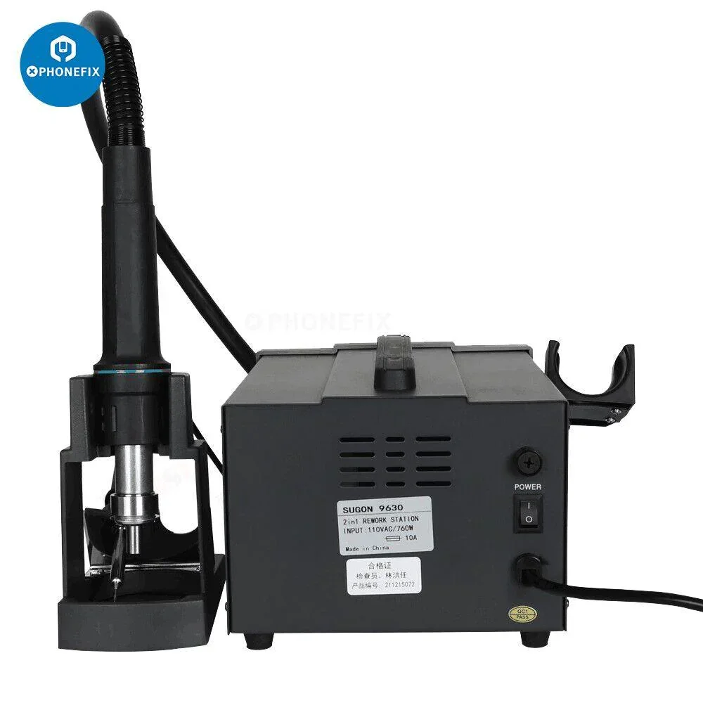 SUGON 9630 Led-Free Hot Air Gun Soldering Rework Station - Image 4