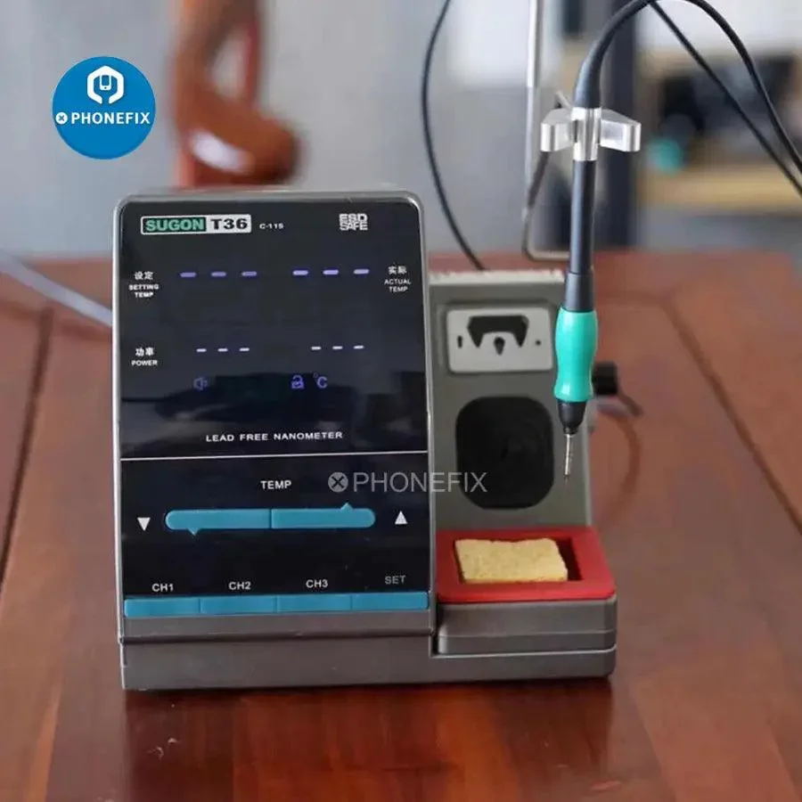 Sugon T36 Lead-free Soldering Station With JBC C115 Iron Tips - Image 5