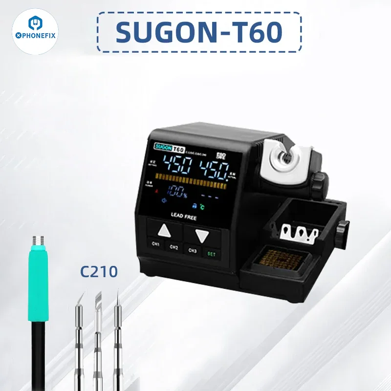 Sugon T60 Soldering Station With TJ8 Extender T210 T245 T115 Handle - Image 10