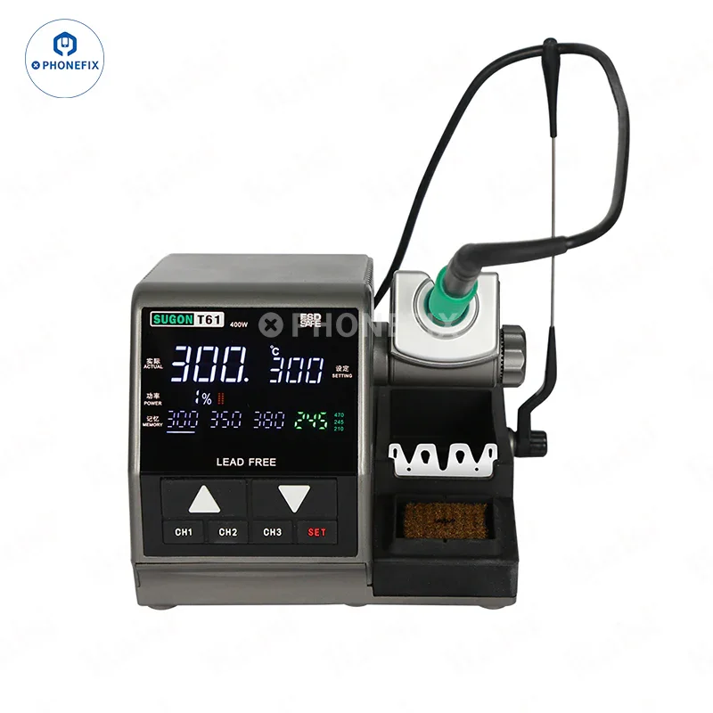 Sugon T61 400W Soldering Station With T210 T470 Handle C470 Tips - Image 3