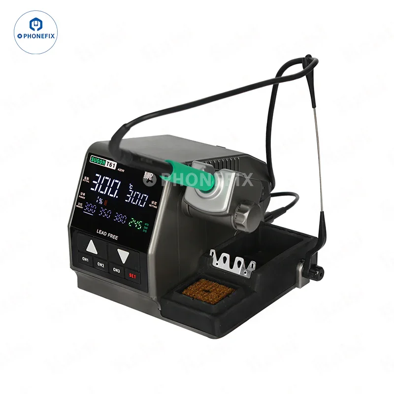 Sugon T61 400W Soldering Station With T210 T470 Handle C470 Tips - Image 4