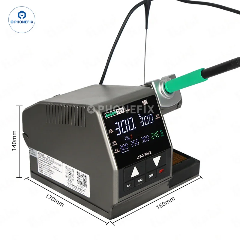 Sugon T61 400W Soldering Station With T210 T470 Handle C470 Tips - Image 9