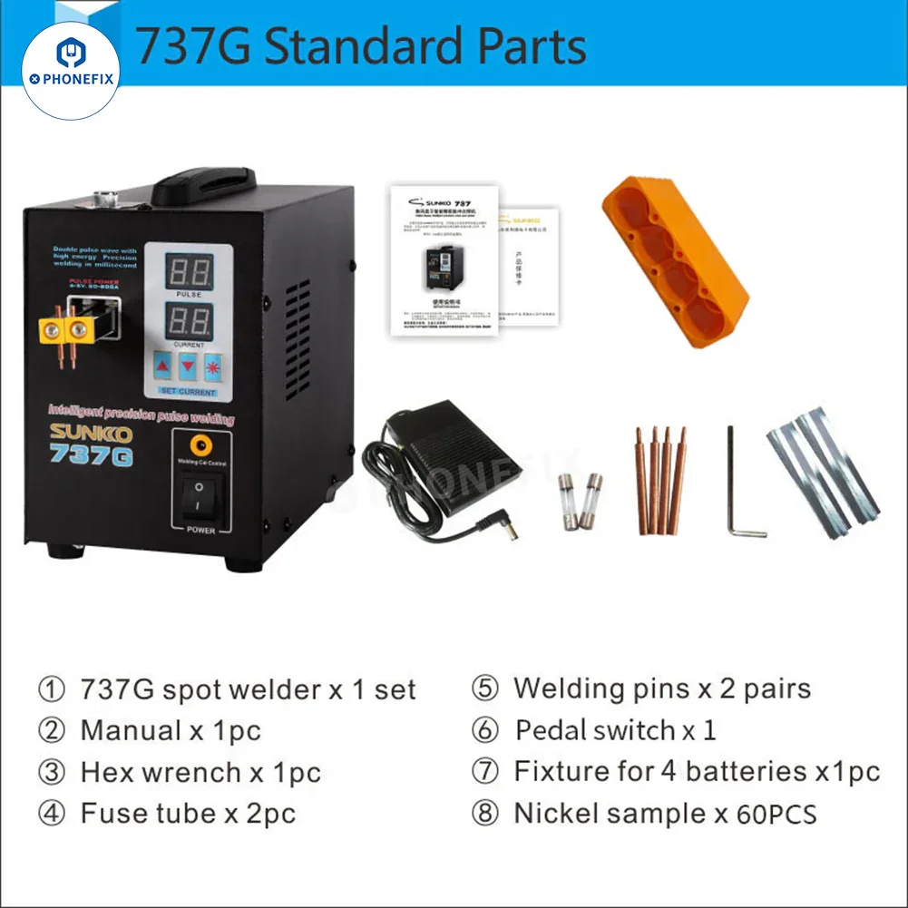 SUNKKO 737G 737G+ Dual Pulse Battery Spot Welder - Image 2