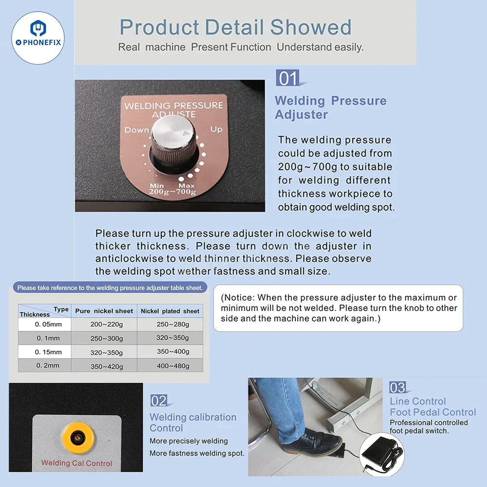 SUNKKO 737G 737G+ Dual Pulse Battery Spot Welder - Image 8