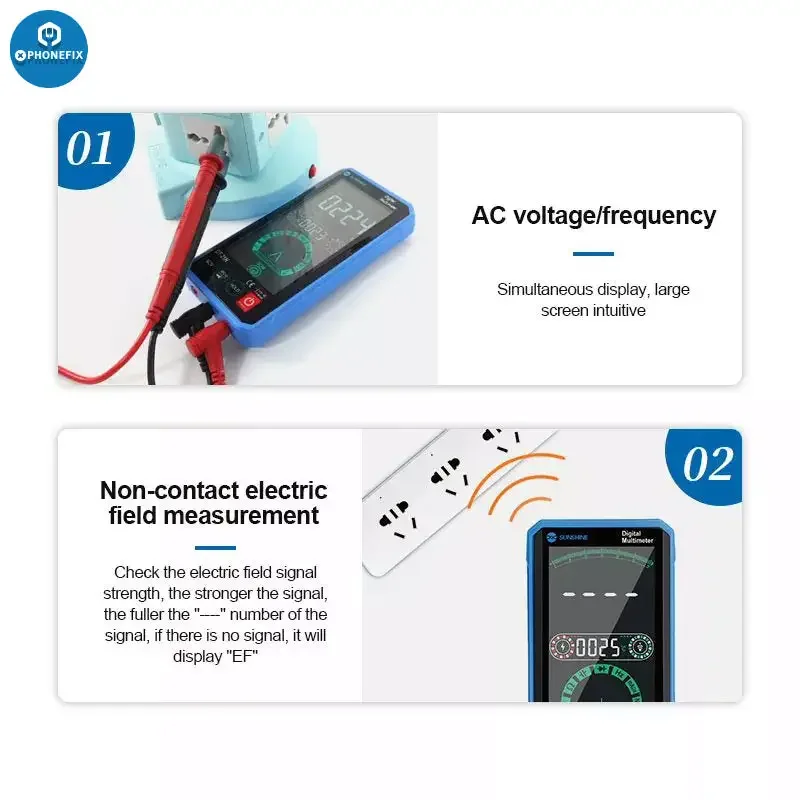 SUNSHINE DT-21N Digital Multimeter Automatic Touch Control Tester - Image 7