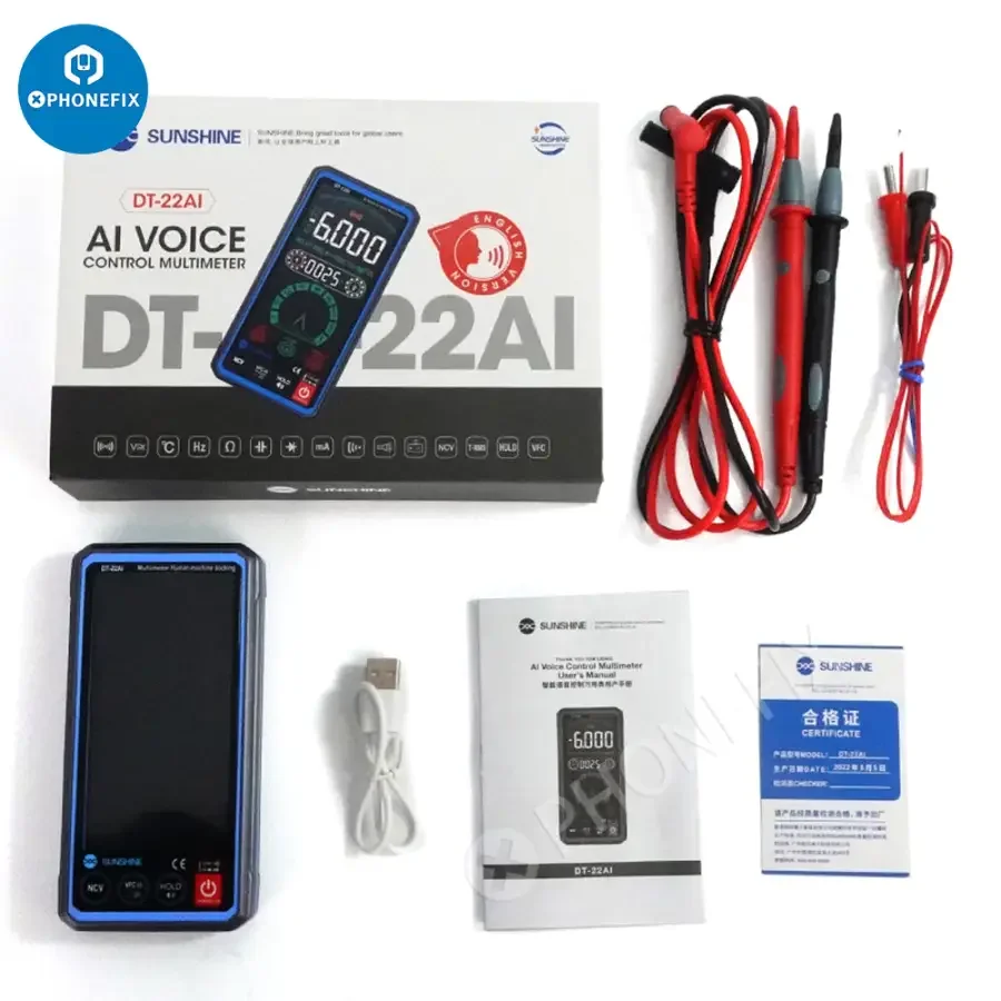 DT-22AI Voice Control Intelligent Multimeter Digital Tester - Image 6