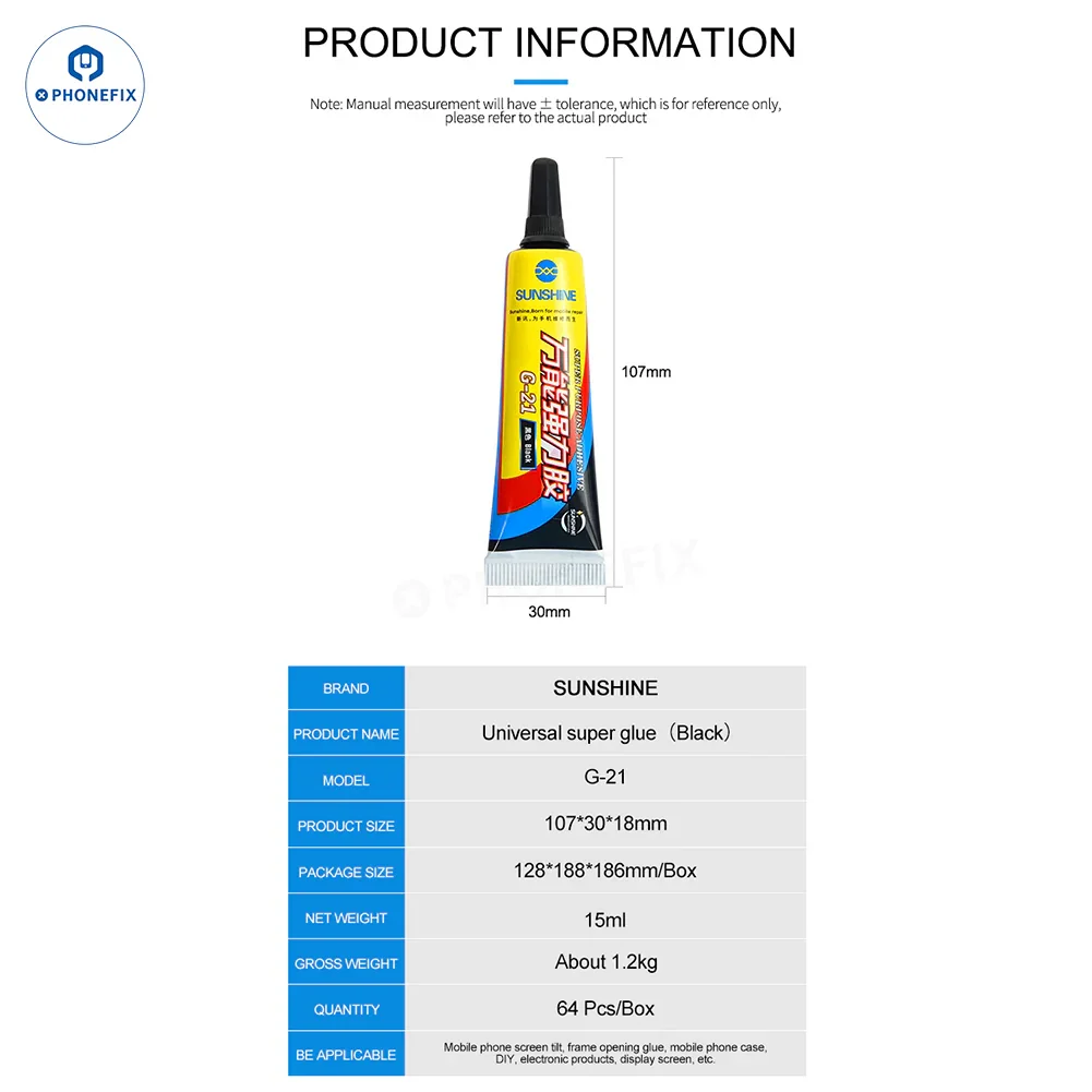 SUNSHINE G-20 G-21 Glue Adhesive For Phone LCD Frame Back Glass - Image 15