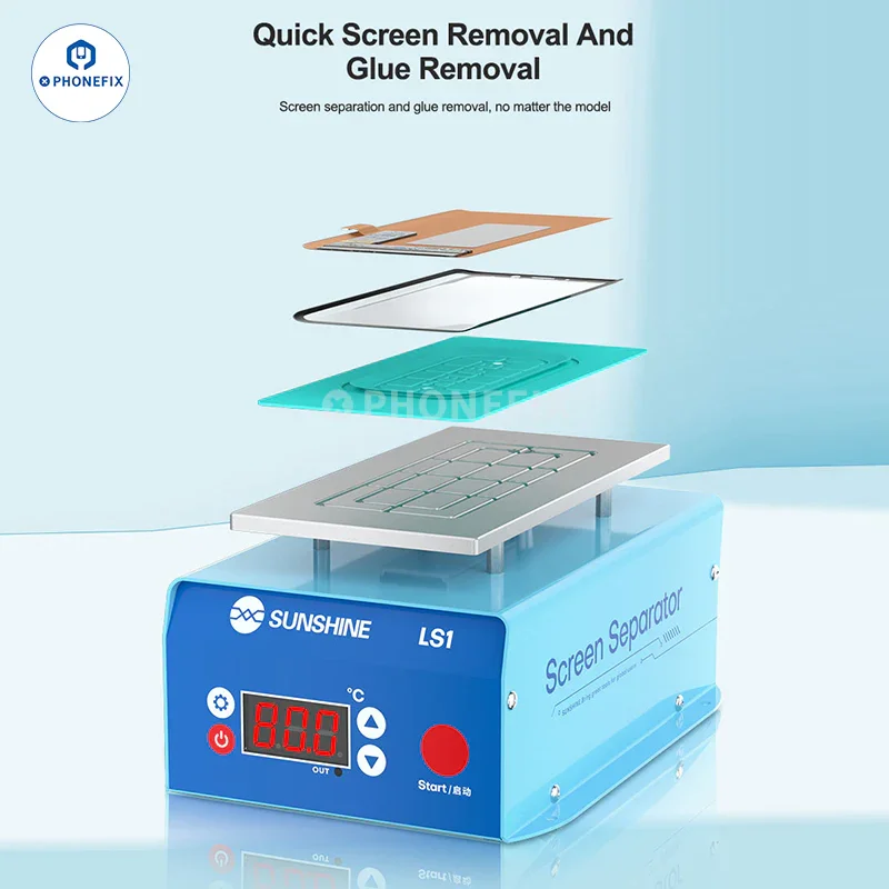 SUNSHINE LS1 Screen Heating Separator Glue Removal Machine - Image 9