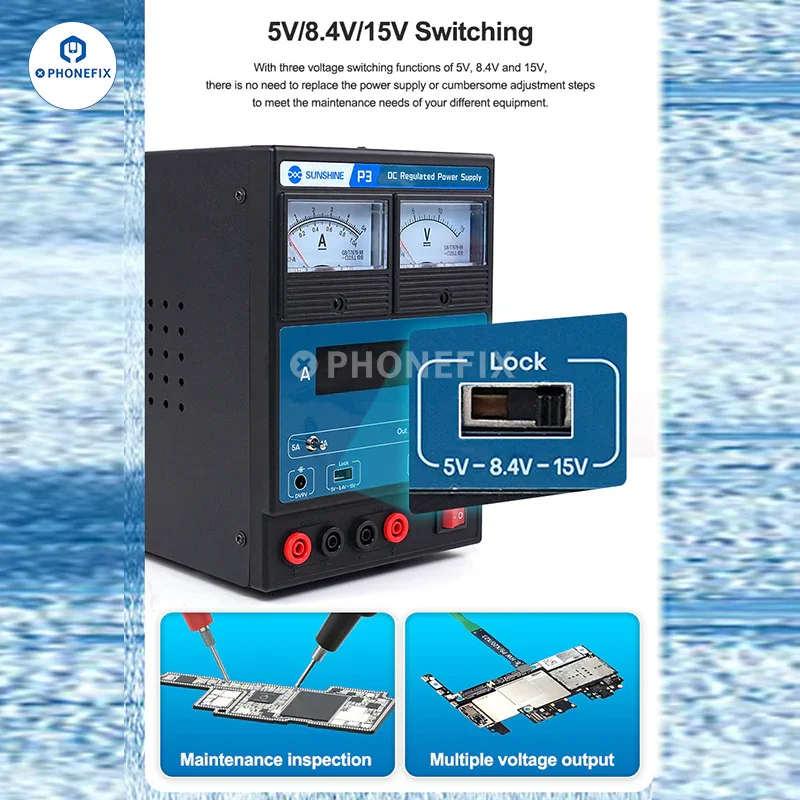 Sunshine P3 DC Regulated Power Supply Dual LED Pointer Display - Image 2