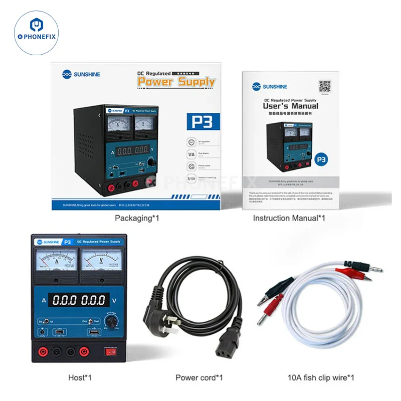 Sunshine P3 DC Regulated Power Supply Dual LED Pointer Display - Image 3