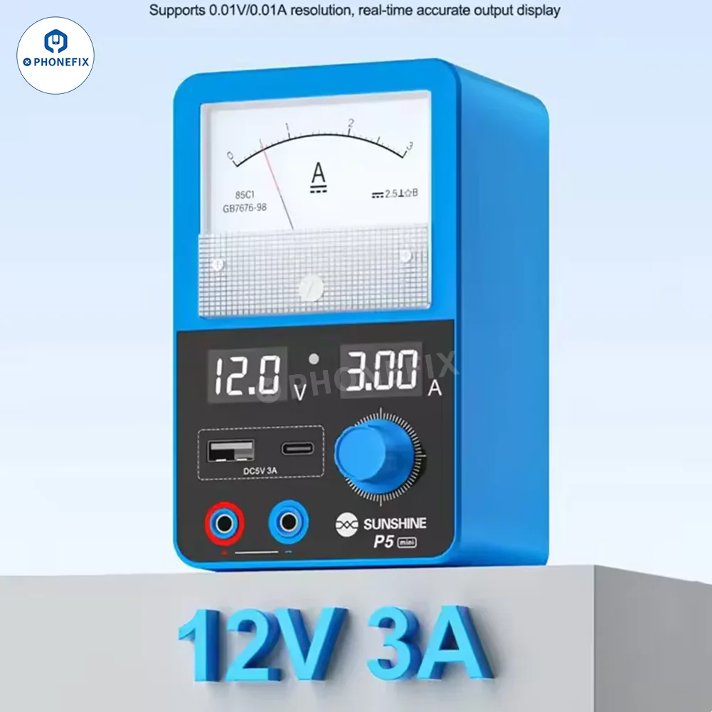 SUNSHINE P5 Mini 5V 3A Smart Power Supply for Mobile Phone Repair - Image 2