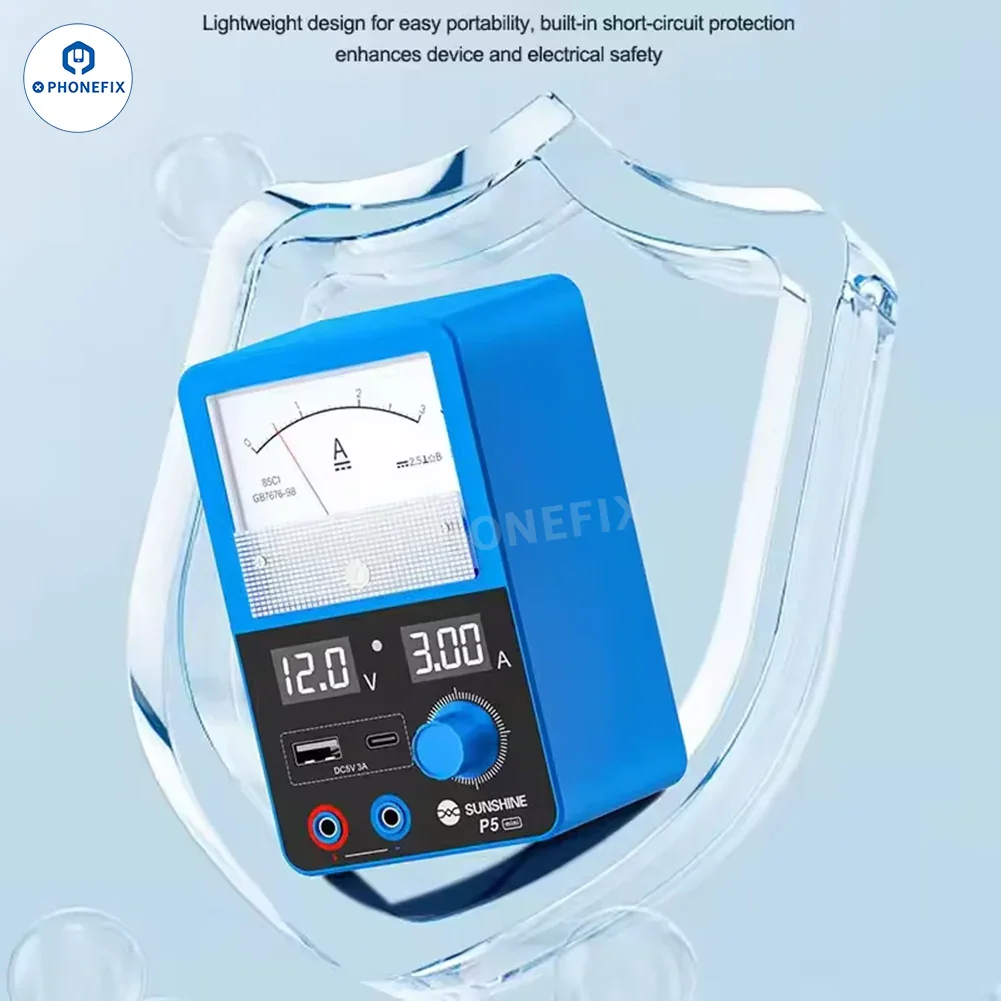 SUNSHINE P5 Mini 5V 3A Smart Power Supply for Mobile Phone Repair - Image 3