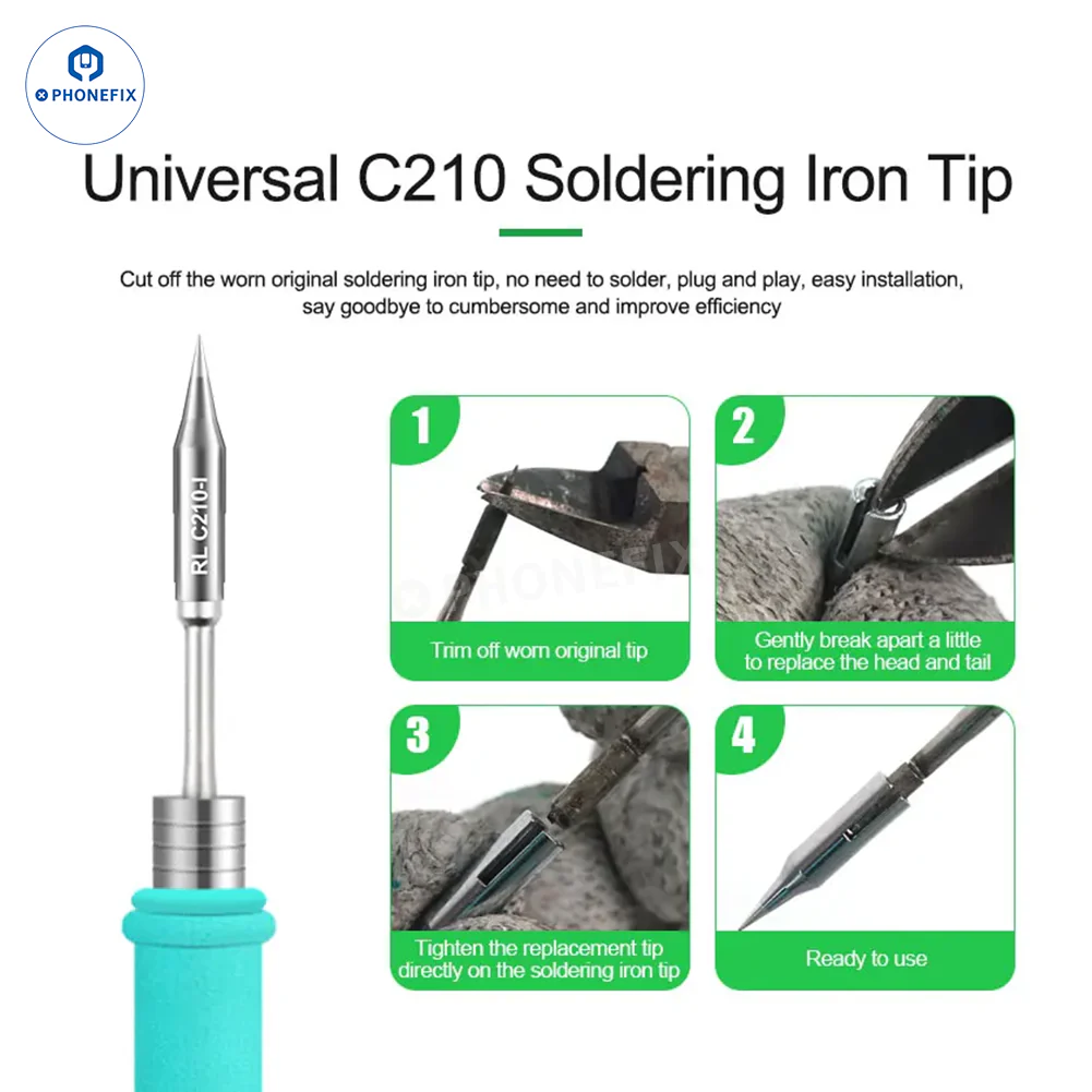 SUNSHINE RELIFE C210 C115 C245 T12 Series Soldering Iron Tips - Image 3