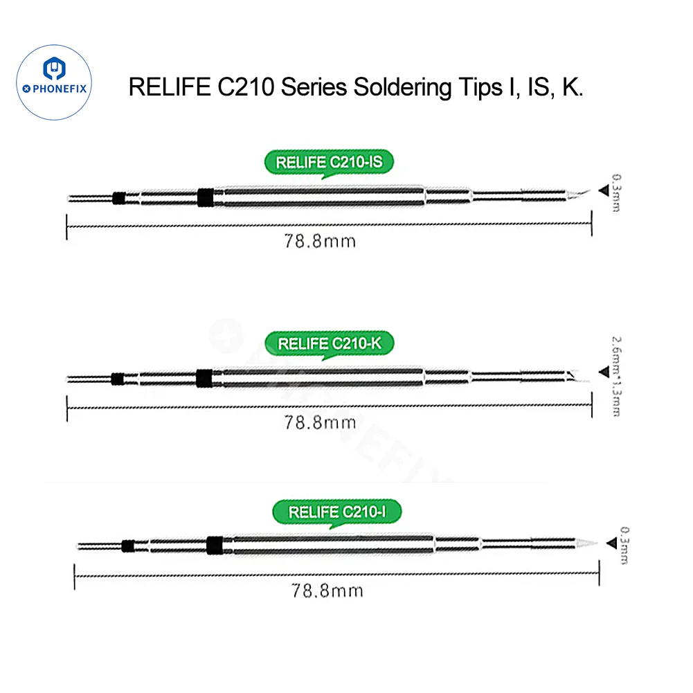 SUNSHINE RELIFE C210 C115 C245 T12 Series Soldering Iron Tips - Image 7