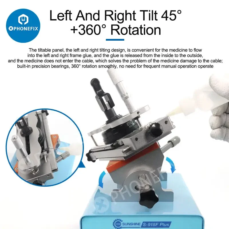 Sunshine S-918F Plus 5 in 1 360° Rotation LCD Edge Screen Separator - Image 3