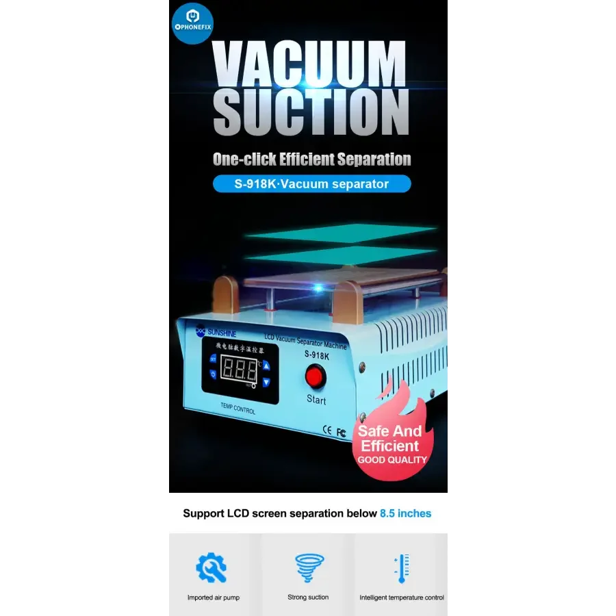 SUNSHINE S-918K Mobile Phone Screens LCD Separator Vacuum Machine - Image 10