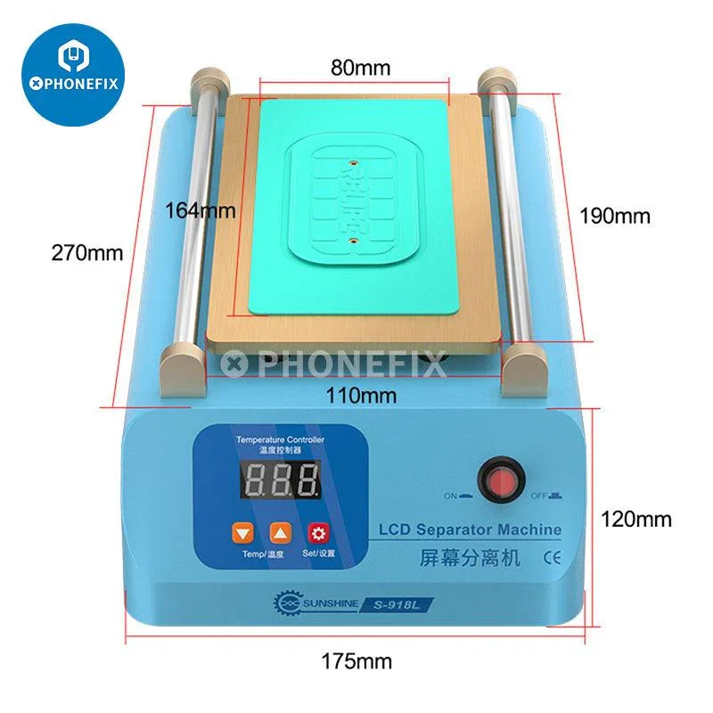 Sunshine S-918L Plus Screen Heating Separator Glue Removal - Image 7