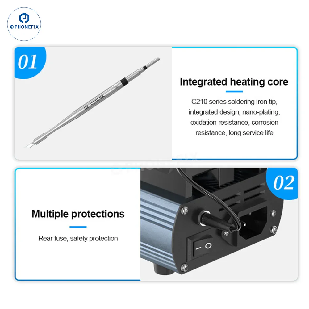 Sunshine S1 S2 Soldering Tweezers T210 BGA Rework Station - Image 8