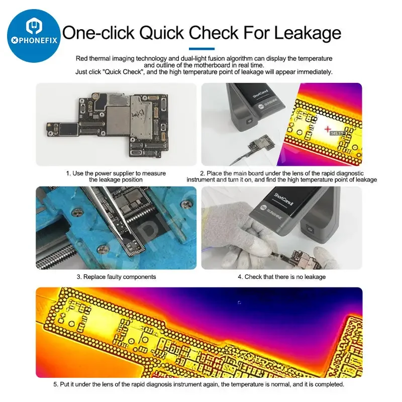 SUNSHINE ShortCam II Thermal Camera PCB Fault Diagnosis Instrument - Image 11