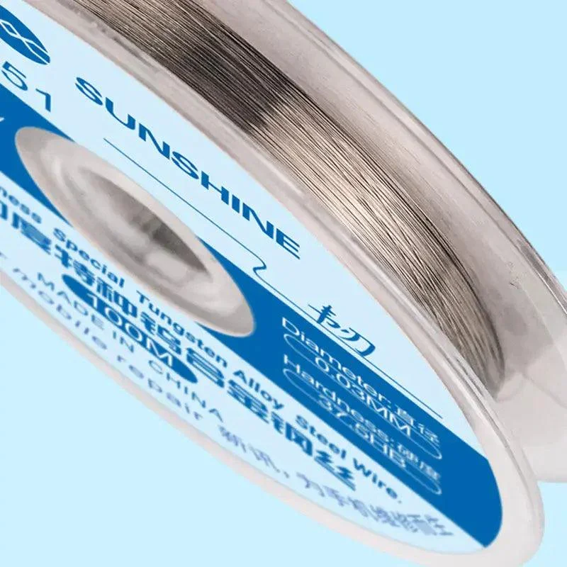 Sunshine SS-051 LCD Screen Separation Wire Ultrafine 0.03MM Cutting Steel Wire - Image 2
