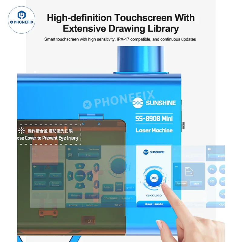 SUNSHINE SS-890B Mini Laser Machine for Phone Bracket/Back Glass Removal - Image 4