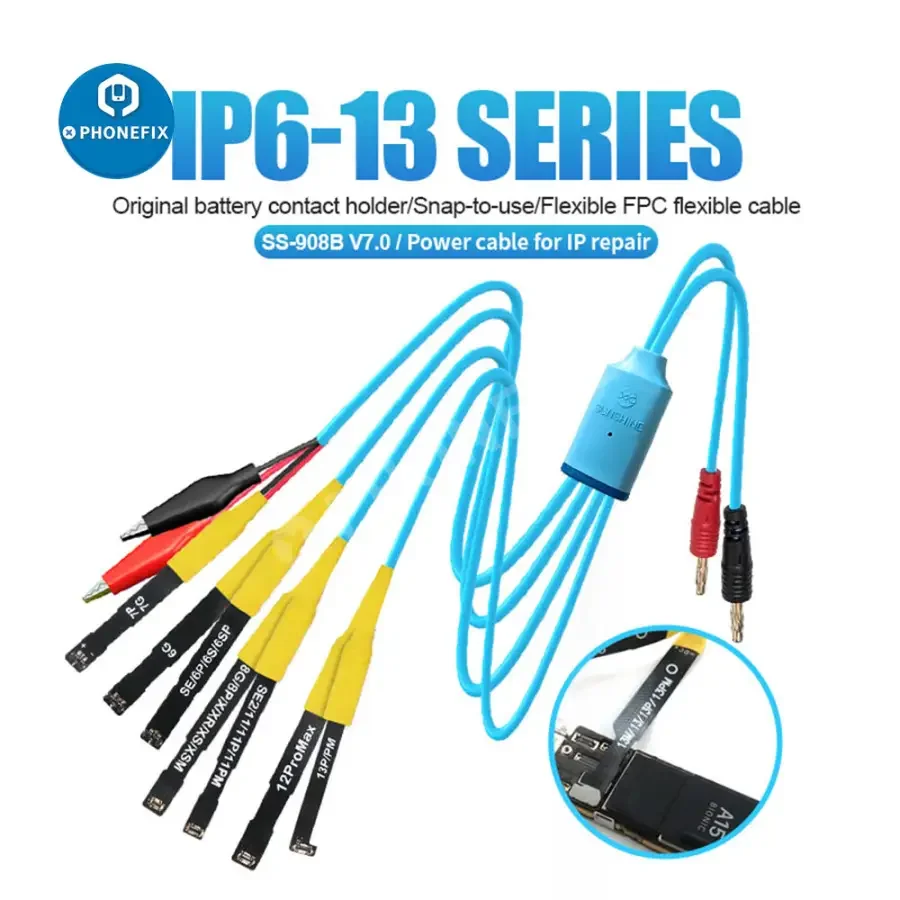 Sunshine SS-908E Repair Power Test Cable For iPhone 7-15 Pro Max - Image 4