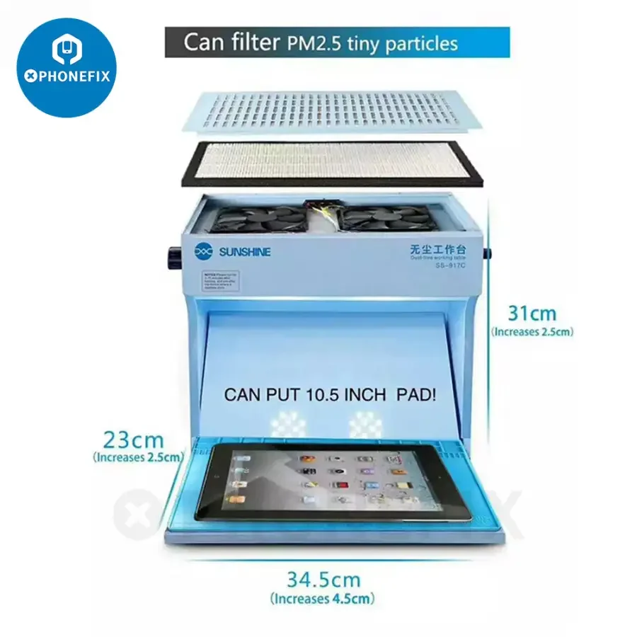Sunshine SS-917C Dust Free Working Table Cleaning Anti Dust Workbench - Image 8