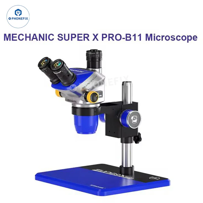Super X-B11 6.7X-45X Trinocular Stereo Microscope Mechanic - Image 9