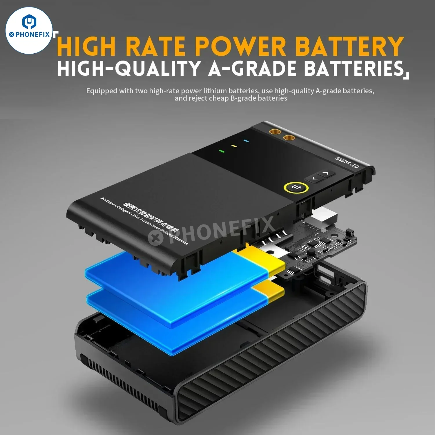 SWM-10 Portable Double Pulse Adjustment Battery Spot Welding Machine - Image 6