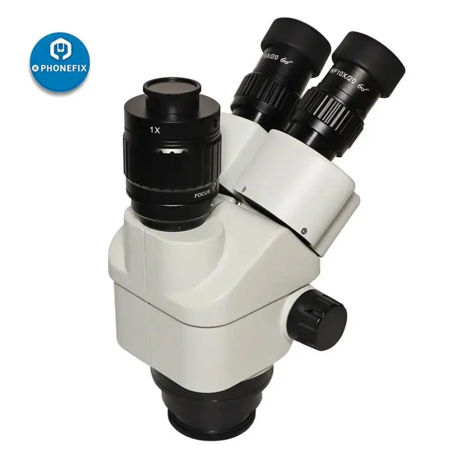 SZMN 7-45X Simul-focal Trinocular Zoom Stereo Microscope Head - Image 4