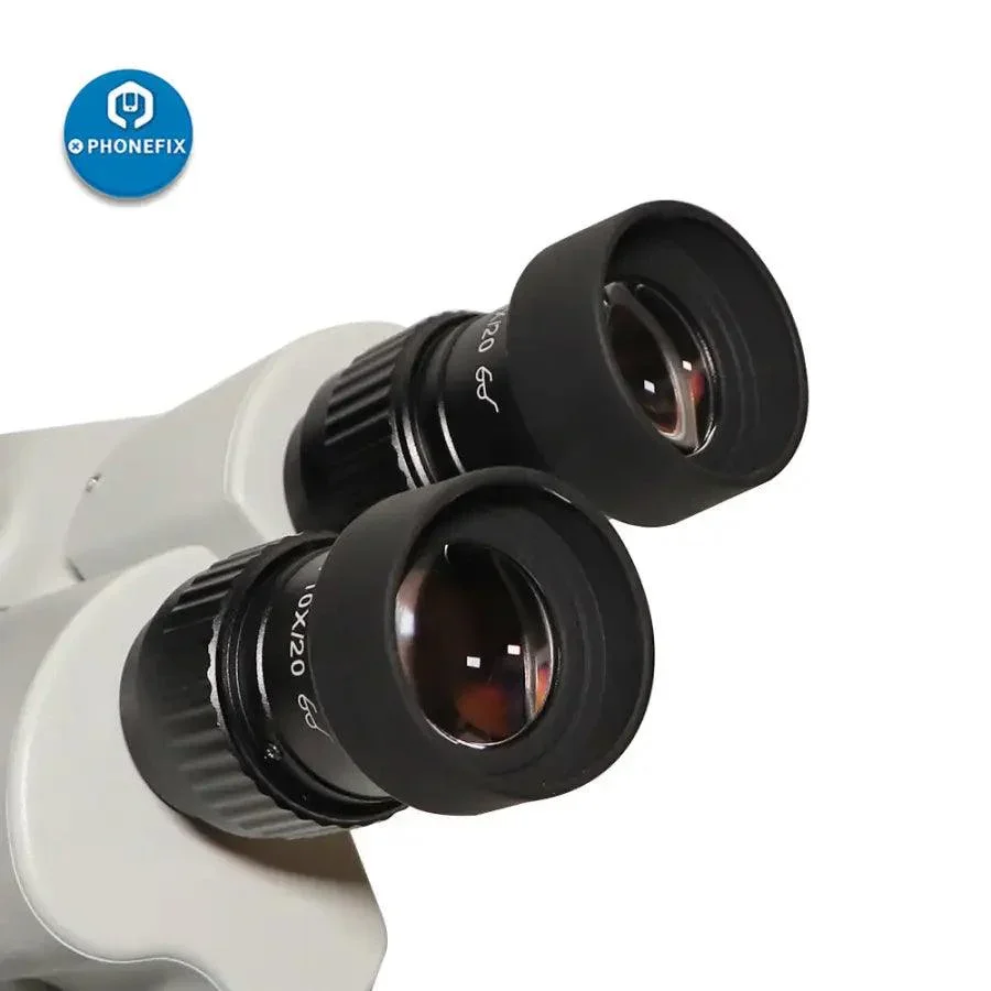 SZMN 7-45X Simul-focal Trinocular Zoom Stereo Microscope Head - Image 5