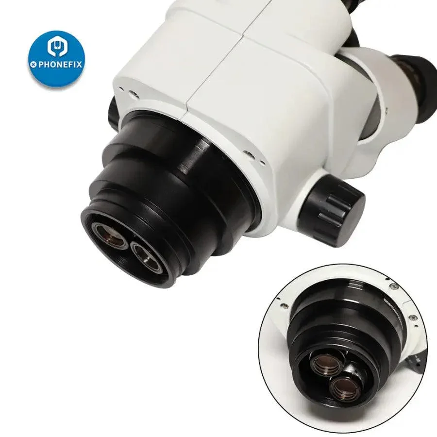 SZMN 7-45X Simul-focal Trinocular Zoom Stereo Microscope Head - Image 7