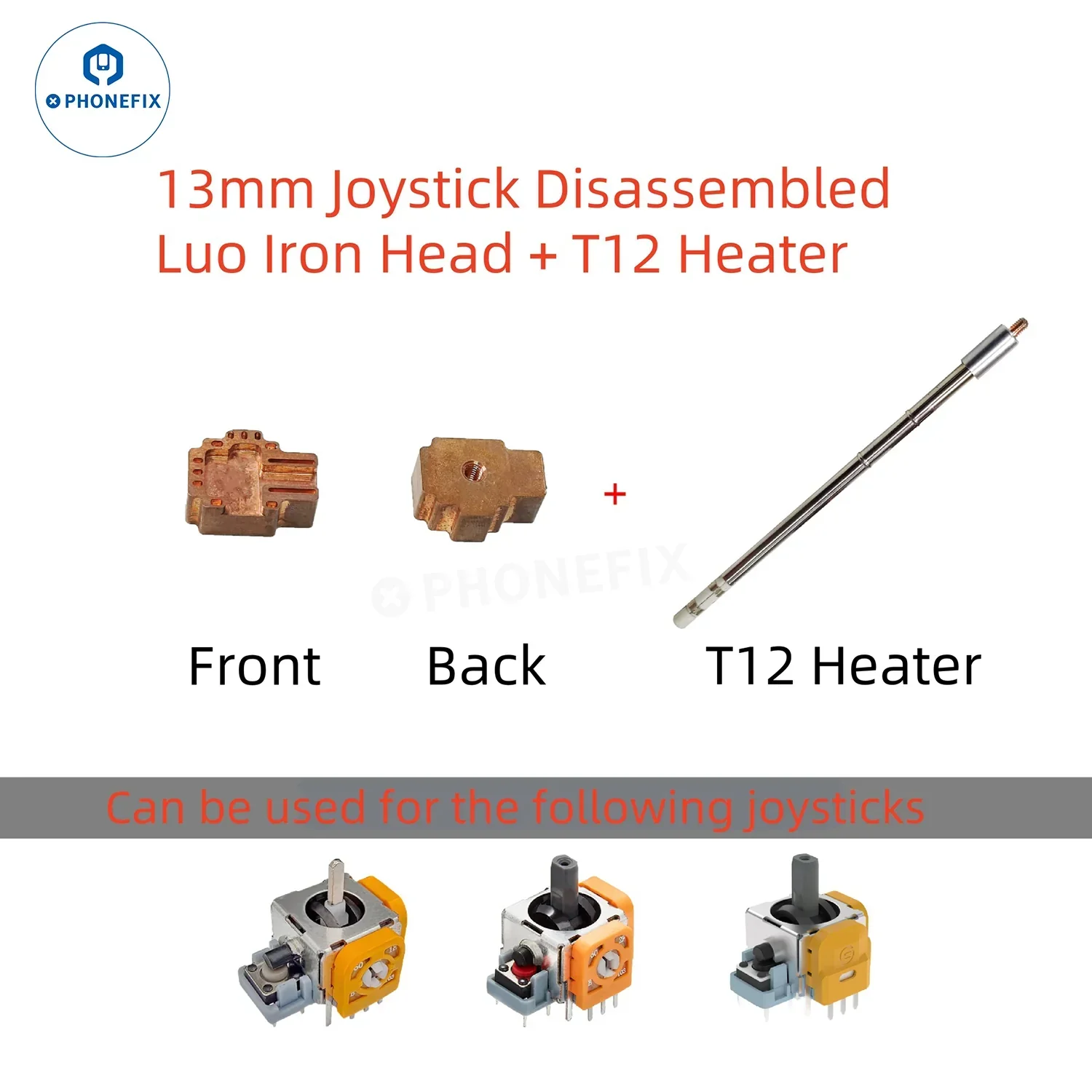 T12 Heating Core 13mm 16mm Joystick Removal Soldering Iron Tip - Image 4