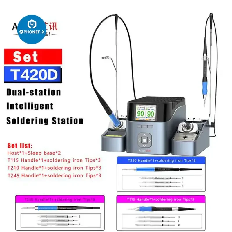 T210 T115 T245 Soldering Handle Iron Tips For AIXUN T420D - Image 2