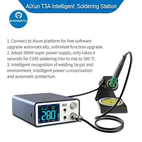 T245 Soldering Iron Tip Set Handle Seat For Aixun T3A T3B - Image 13