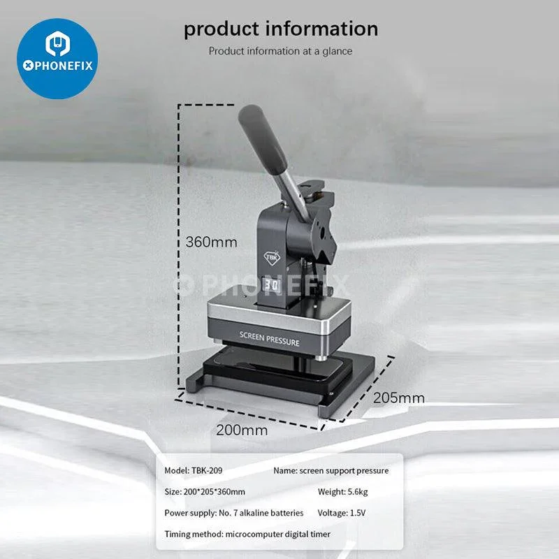 TBK-209 Universal Screen Pressing Machine For iPhone X-15PM Repair - Image 10