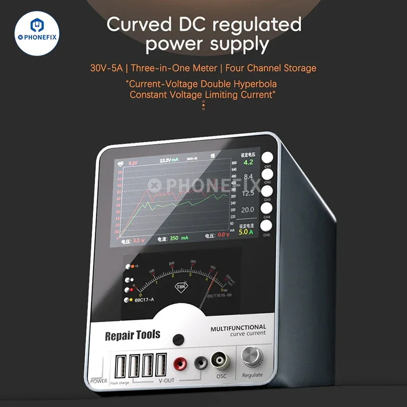 TBK 217A 30V 5A DC Power Supply Current Voltage Hyperbolic Display - Image 5