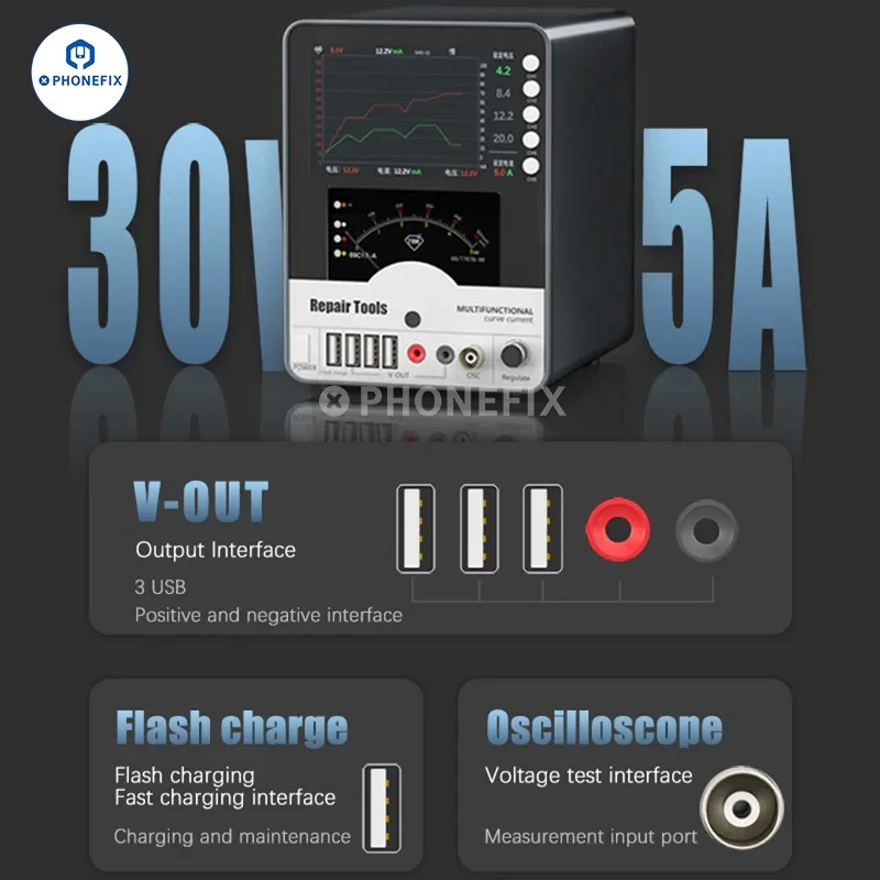 TBK 217A 30V 5A DC Power Supply Current Voltage Hyperbolic Display - Image 8