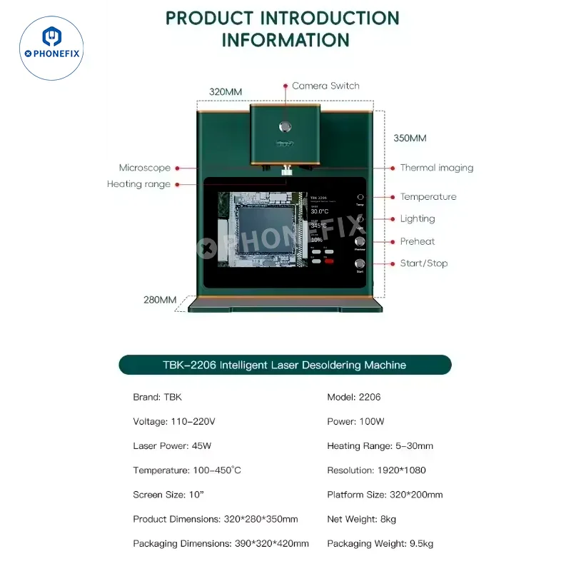 TBK 2206 Laser Welding Machine with HD Microscope for Phone Repair - Image 5