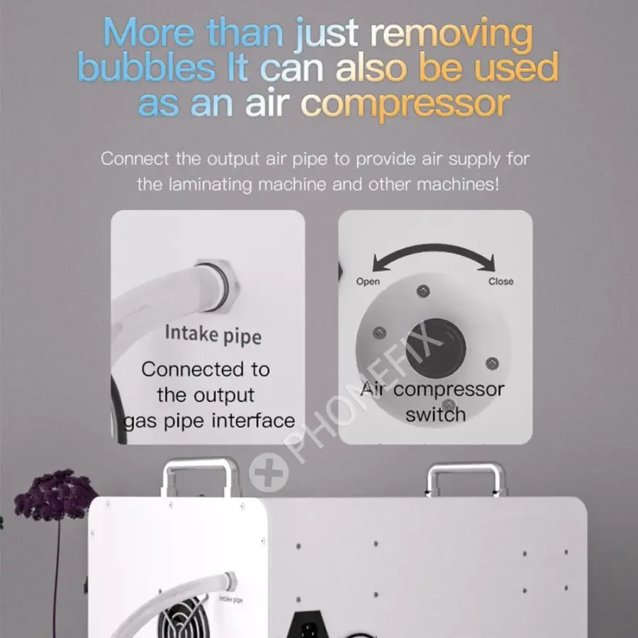 TBK-405 15-inch Smart Screen Defoaming Bubble Remover Machine - Image 8