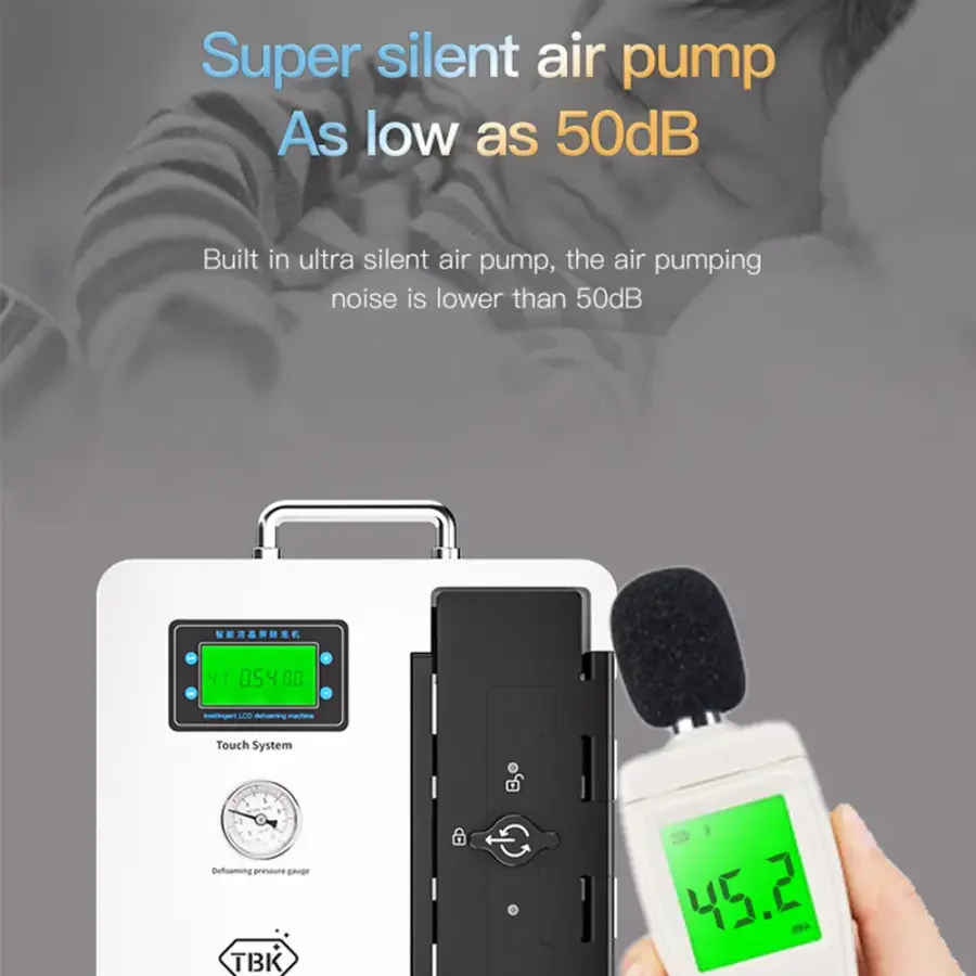 TBK-405 15-inch Smart Screen Defoaming Bubble Remover Machine - Image 9