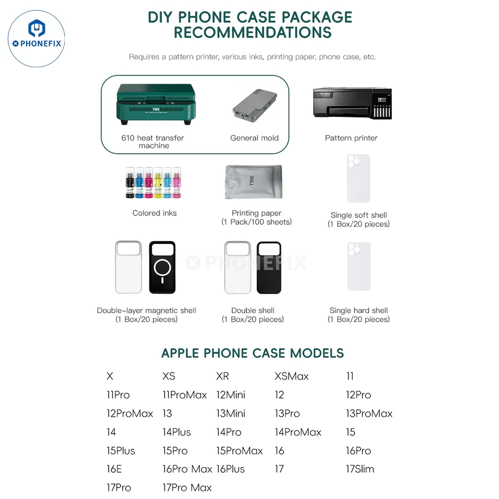 TBK 610 DIY Phone Case Color Image Pattern Thermal Transfer Machine - Image 3