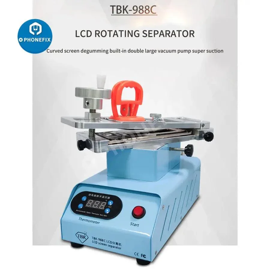 TBK-988C Rotary LCD Screen Separator OCA Glue Frame Remover - Image 9