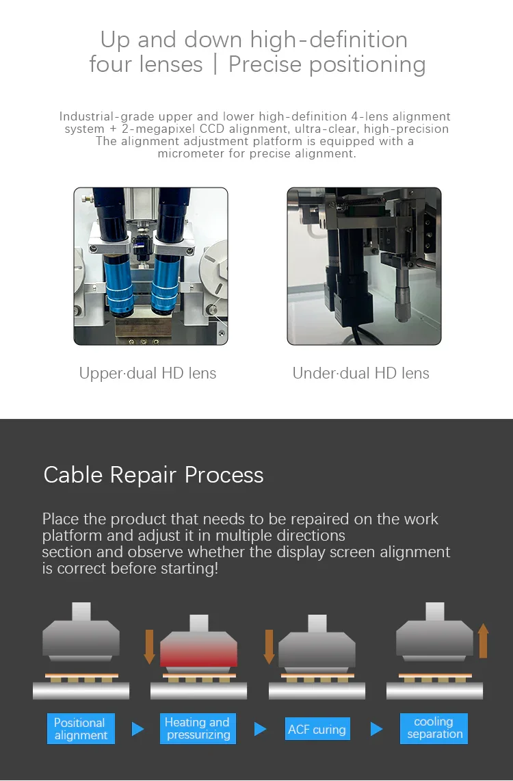 TBK COF COP Screen Flex Cable Press Repair Bonding Machine - Image 5