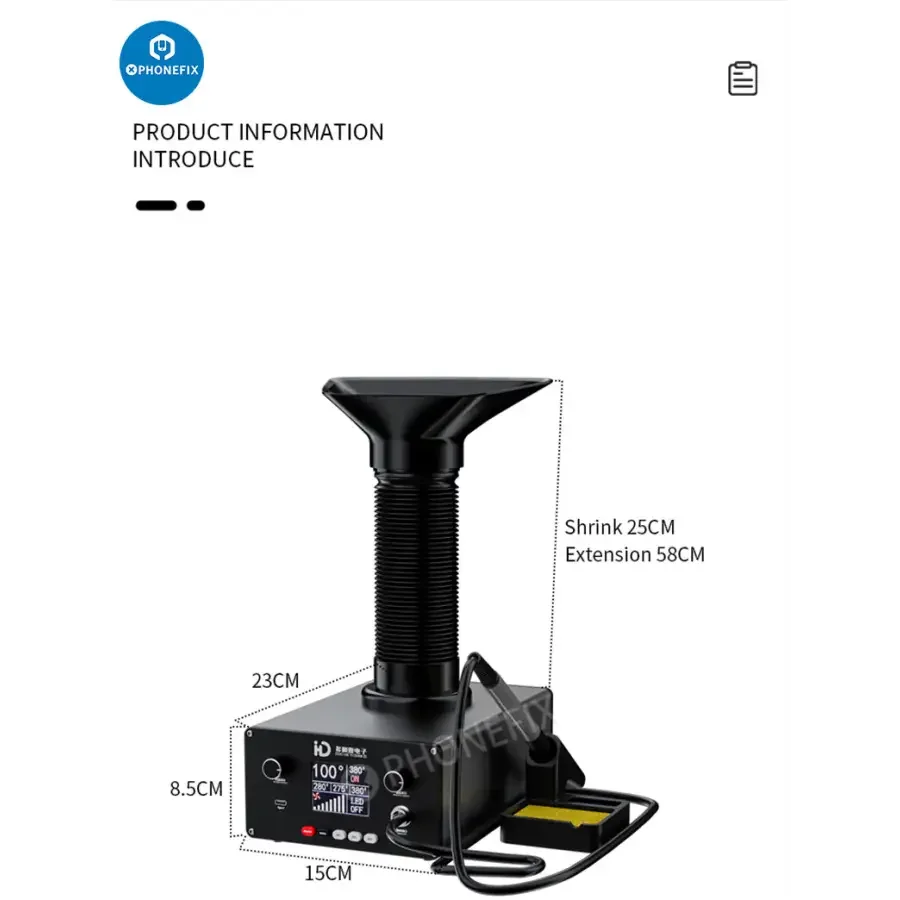 TBK D201 Soldering Iron With Fume Extractor For Welding Repair - Image 8