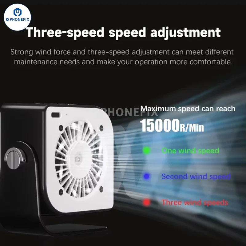 TBK-F001 Smoking Cooling Fan With UV Curing Lighting Lamp - Image 4