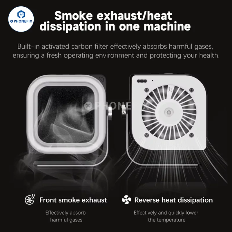 TBK-F001 Smoking Cooling Fan With UV Curing Lighting Lamp - Image 5